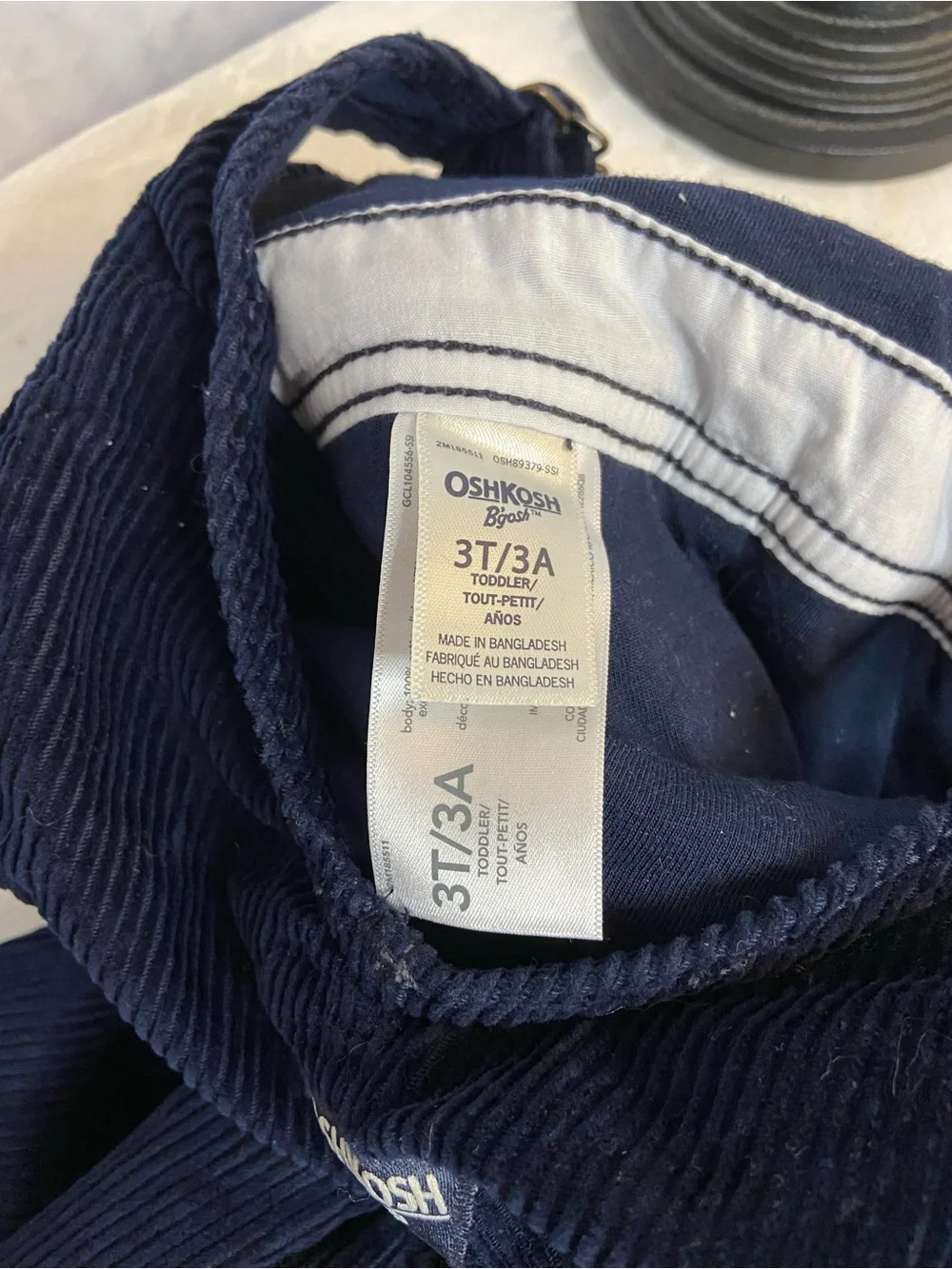 OshKosh B'gosh Dark Navy Corduroy Overalls